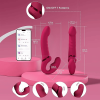 LOVENSE Lapis Strapless Strap on Dildos Double-Ended G Spot Vibrator with Flexible Bulb Vibrating Butt Plug Adult Toy & Game Remote Control Clitoral S