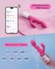LOVENSE Nora Rabbit Vibrator with APP Control, Pink Vibrator Rabbit with Dual Motor, Clitoral Stimulator Dildo Massager